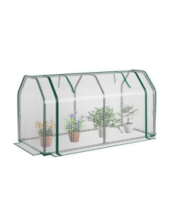 Portable Garden Greenhouse with Roll-up Zipper Door