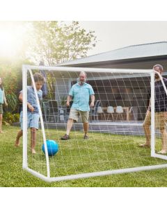 Portable Soccer Goal with PVC Frame and High-Strength Netting