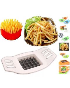 French Fry Potato Chipper Vegetable Fruit Cutter and Chopper - Random Colours