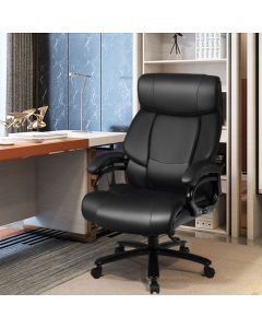 PU Leather Massage Office Chair with Thick Foam Cushion