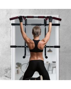 Doorway Pull up Bar Strength Training with Power Ropes and Foam Padded Handles