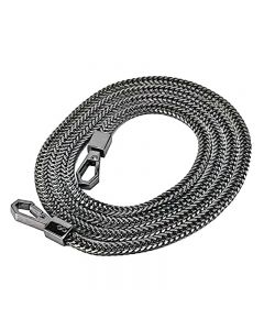 100cm Purse Chain Strap Shoulder Gold Strap Chain Replacement with Alloy Swivel Clasps - Black