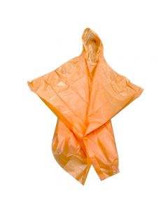 Lightweight Poncho Waterproof Raincoat for Childrens Boys Girls 45 x 72 inch - Orange