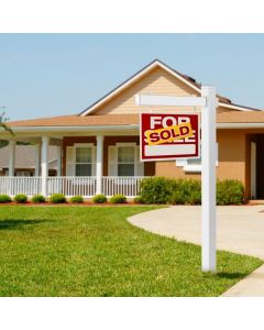 Real Estate Sign Post for Garage Sale Signs (No Sign Included)