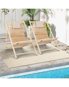 Reclining Lounger with 3 Adjustable Positions and Cushioned Headrest