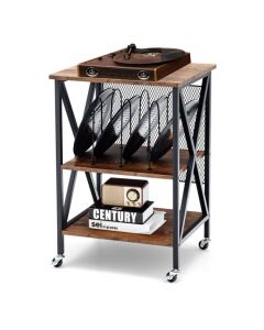 Storage Sideboards with 3 Dividers for Vinyl Record Albums