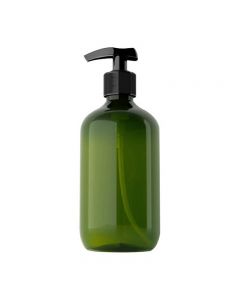 500ml Refillable Empty Bottle Clear Press Pump Plastic Bottle Shampoo Liquid Soap Dispenser - Green