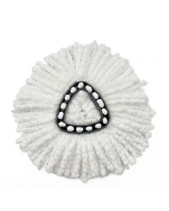 New 6pcs Mini Cleaning Microfibre Mop Refill Head for O-Cedar RinseClean 2 Tank System Mopping Replacement - White