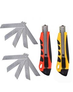 Rapide Retractable Utility Knife 4 Blades Included - Random Colour