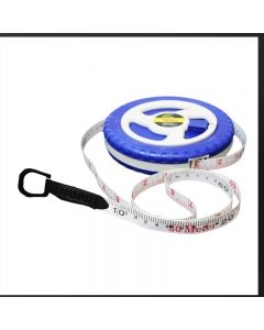 30m Fiberglass Tape Measure Builders Surveyors Long Reel Roll Measuring Tape 100ft