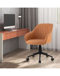 Rolling Home Office Chair with Backrest and Adjustable Height