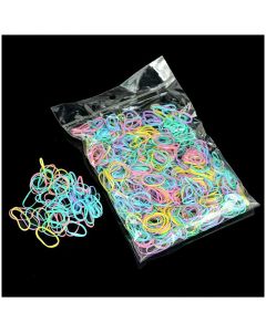 1000Pcs/Bag Disposable Elastics Hair Bands Girls TPU Rubber Ponytail Holder Band - Color 3