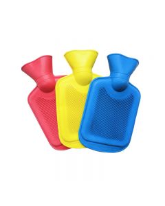 33cm Rubber Hot Water Bottle Hot Water Bag for Heat Therapy - 2 Litre Random Colour