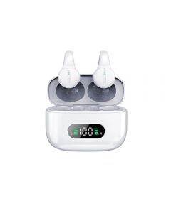 S30 Bluetooth Wireless Earbuds Ear Clip Bone Conduction Headphones Sport Headset - White