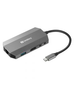 Sandberg 136-33 USB-C 6-in-1 Travel Dock - USB-C up to 100W