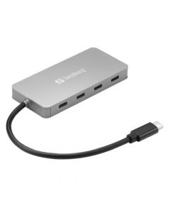 Sandberg External 4-Port USB-C Hub - USB-C Male