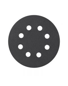 100pcs 125mm Sanding Discs Mixed Grit 8 Hole 5 Inch Round Sanding Discs Pads for Random Orbital Sander - Black