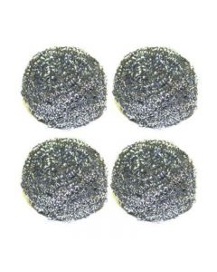 4 Pack Practical Cleaning Washing Up Steel Scourers for Household Use