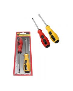 Assorted 2 Types Screwdriver Set Slotted and Cross Slot Screwdriver Set 20cm