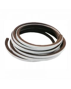 6M Draught Excluder Brush Pile Seal Film Door Window Self Adhesive Sealing Strip - Brown