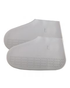 Resistant Silicone Overshoes Waterproof Shoe Rain Covers Boot Cover Protector - Grey L