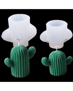 3D Cactus Candle Molds Silicone Soap Mold DIY Craft Wax Resin Plaster Flower Candle Mold