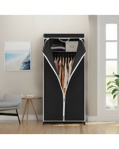 Portable Single Clothes Closet with Hanging Rail