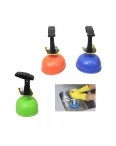Sink Plunger Unblock Drains Suction Plunger Short Handle 12cm - Random Colour
