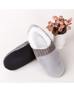 Super Soft Warm Cozy Fuzzy Soft Touch Slippers Thermal Socks for Home Spa Hotel - Grey