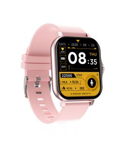 Smart Watch Fitness Tracker Measure Heart Rate Blood Pressure Sport Watches - Pink