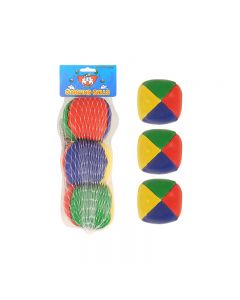 3 pcs Soft Juggling Balls Circus Clown Coloured Learn To Juggle Game