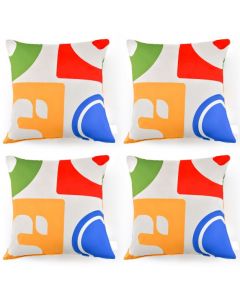 Soft Velvet Covered Decorative Throw Pillow Set of 4