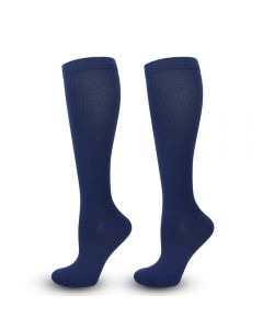 Unisex Anti-Fatigue Sport Compression Socks Varicose Vein Stocking One Pair - Navy S/M