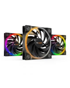 Be Quiet BL079 Light Wings 14cm PWM ARGB High Speed Case Fans x3