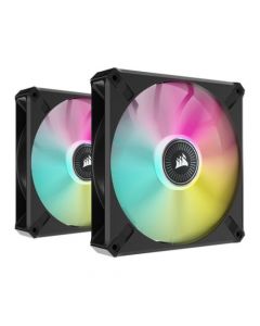 Corsair iCUE ML140 RGB Elite Premium 14cm PWM Case Fans x2