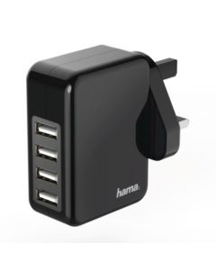 Hama 4 x USB-A Wall Plug Charger