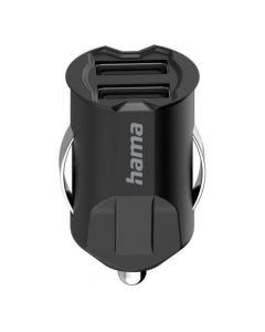 Hama 5V/10.5W Dual USB-A Car Adapter
