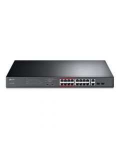 TP-LINK TL-SL1218MP 16-Port 10/100Mbps + 2-Port GB Unmanaged PoE Switch