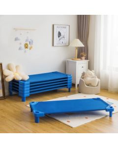 Stackable Kids Nap Cot Bed with Easy Lift Corner