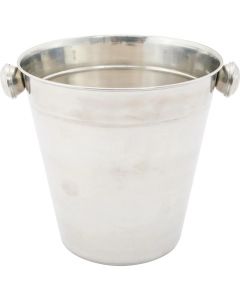 14cm Silver Stainless Steel Single Wall Ice Bucket