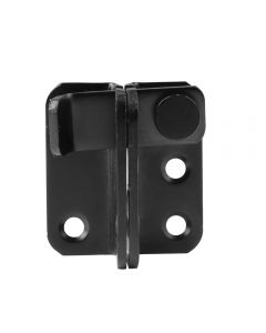 Stainless Steel Slide Latch Lock Bolt Heavy Duty Garden Gate Shed Door Black - Open Door From the Left