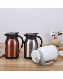 Stainless Steel Tea Coffee Pot with Plastic Handle 900 ML - Random Colours