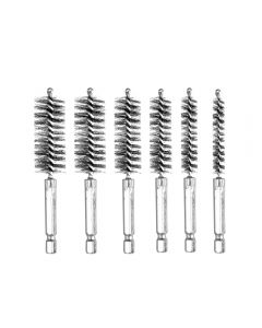 6Pcs Stainless Steel Electric Drilling Brushes Wire Pipe Brush Hexagonal Rod