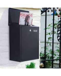 Large Steel Wall Mounted Locking Letterbox