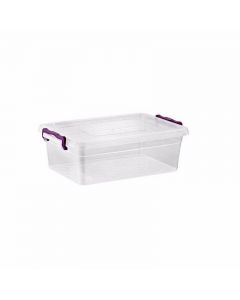 Clear Plastic Stackable Storage Box with Lid Stackable Containers with 2 Clip Handles