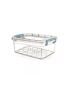 5.5 Litre Clear Storage Clip On Container Storage Box with Lid
