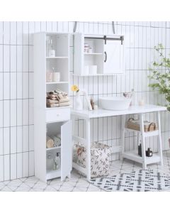 Tall Bathroom Cabinet with Adjustable Shelves