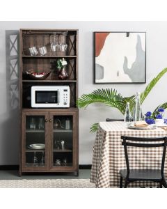Tall Freestanding Bar Cabinet