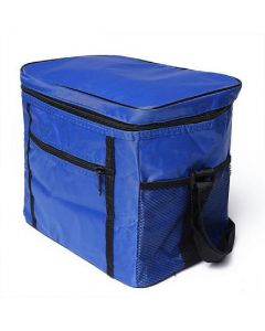 Hot Food Thermal Insulated Delivery Bags Aluminum Foil Cold Insulation Single-shoulder Thermal Bag - Blue