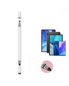 3 in 1 Multifunction Fine Point Round Thin Tip Touch Screen Pen - White